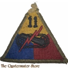 Mouwembleem 11th Armored Division damaged (Sleevebadge 11th Armored Division)
