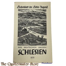 Liederblatt der Hitler Jugend, No 75 ; aus Deutschen Gauen “Schlesien”