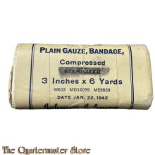 Gauze roller bandages 2 In x 6 Yds 1942