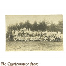 Photo 1907  German soldiers in white working uniforms eating 