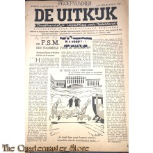 Krant , De Uitkijk onafhankelijl weekblad voor Nederland 1jrg no 35 zaterdag 20 okt 1945