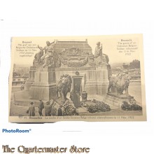 Postcard 14-18 Brussels, Congreszuil, Graf van den onbekenden soldaat