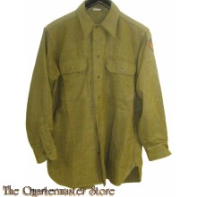 Shirt, Flannel, O.D. Coat Style 8th US AAF (Overhemd manschappen 8e AAF WW2)