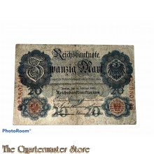 Reichsbanknote 20 (Zwanzig) Mark 1914