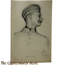 Postkarte/Postcard soldat mit mutze 1917