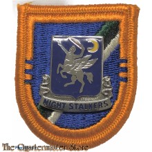 Beret flash 160 AVN 3rd Battalion with crest