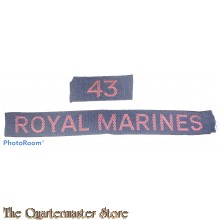 "Cash title" Shoulder flash 43 Royal Marines