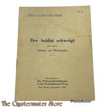 Buchlein der Soldat Schweigt von einem Offizier der Wehrmacht 1940 No 2