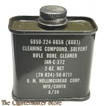 US Army cleaning compound, solvent rifle bore cleaner 1958