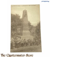Postcard 1914-18 Puislux (Aisne) Le Monument aux Morts de la Guerre 