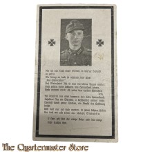 In Memoriam Karte/Death notice Soldat 1944 Litauen