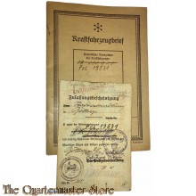 Zulassungsbescheinigung und Kraftfahrzeugbrief Daimler Benz Polizei 19531 Bottrop