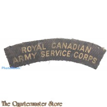 Shoulder flash Royal Canadian Army Service Corps RCASC (canvas)
