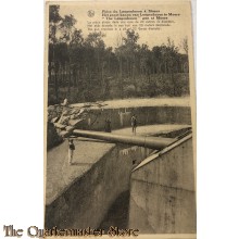 Postcard , Het groot kanon van Leugenboom te Moere , (het stuk draaide in een kuil van 20 meter doorsnede)