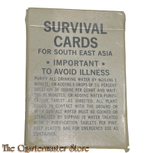 US Survival Cards for South East Asia 1968