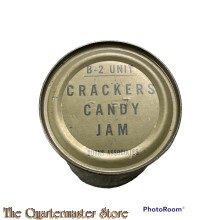 B-2 Unit ration can of Crackers Candy and Jam 1960’s