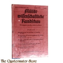 Book - Militair Wissenschaftliche Rundschau heft 1 1941
