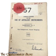 Pamphlet No 8 use of Artillery instruments