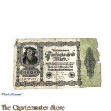 Reichsbanknote Funfzigtausend  Mark 1922
