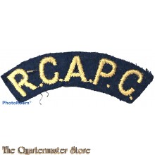 Shoulder title Royal Canadian Army Pay Corps (R.C.A.P.C.)