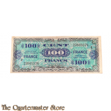 Geallieerd invasie geld Frankrijk biljet 100 Francs serie 1944 