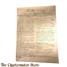 Krant  Radio Oranje, orgaan voor strijdend Nederland 1944