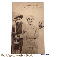 Postcard 1914-18 Elles font Leur devoir (Female war workers postcard)