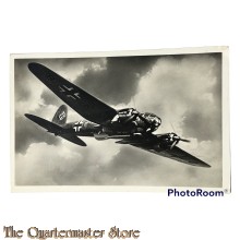 Postkarte militair 40-45 Flugzeugtorpedoangriff mit der HE 111