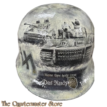 M40 combat helmet  painted by modern artist from Letland