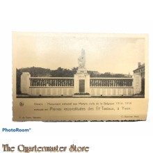 Postcard 1914-18 Dinant, Monument National aux Martyrs civils de la Belgique 1914-18