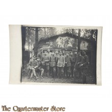 Feldpost karte 1917 gruppe Deutsche Soldaten teil rauchend