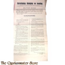 Poster Verordening Reininging en Inenting 15 sept 1944