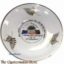 Kleiner Schüssel Zum andenk v.m. Sohne Res. Landen beim Fusl. Rgt. Fürst Carl Anton (Small commemorative plate Res. Landen beim Fusl. Rgt. Fürst Carl Anton)