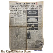 Newspaper , Daily Express No 14.105 Monday august 20 1945