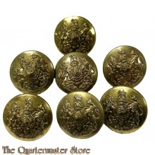 7 brass Buttons General Service , WW2 (Gaunt)