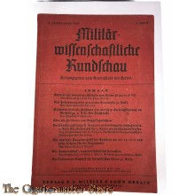 Militair Wissenschaftliche Rundschau heft 3 4e Jrg  1939
