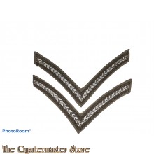 British rank chevrons Lance Corporal (tropical)