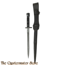 M1895 cavalerie bajonet, met schede (Dutch M1895 Cavalry bayonet with leather scabbard)