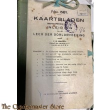 Voorschrift no 581 kaartbladen behorende bij de inleiding tot de leer der oorlogvoering