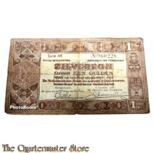 Zilverbon 1 gulden 1938 (Banknote 1 Guilder 1938)