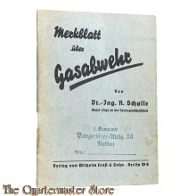 Brochure - Merkblatt über Gasabwehr 1940 ( 1.Komp Panzerjagerabt 53 Ratibor)