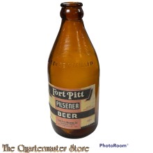 Bierfles WW 2 Duraglas Fort Pit (Beer bottle Duraglas 1-Way Brown World War II Fort Pit)