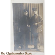Photo WW1 2 German brothers enlisted