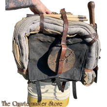 France - M 1893 modified - Havresac called "Ace of diamonds" With mess kit , blanket , shovel, packstraps and shelterhalf