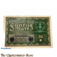 Reichsbanknote  50 (Funfzig) Mark 1919