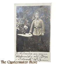Feldpost karte 1914-18 studio Photo Soldat in uniform 