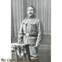 Studio photo 1914-18 Austro/Hungary Soldier with bayonet