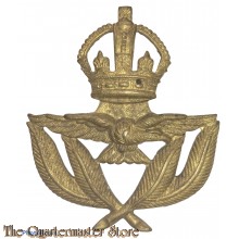 WWII RAF - RCAF - RAAF Warrant Officer Hat Badge Brass
