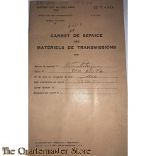 Carnet de Service des Matreriels de Transmission  SCR 300 (1956)