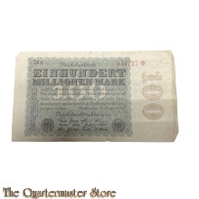 Reichsbanknote Hundert Millionen Mark 1923